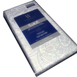 htf brand new Wamsutta Paisley Pattern 625 TC Pimacott Cotton KING Pillowcases